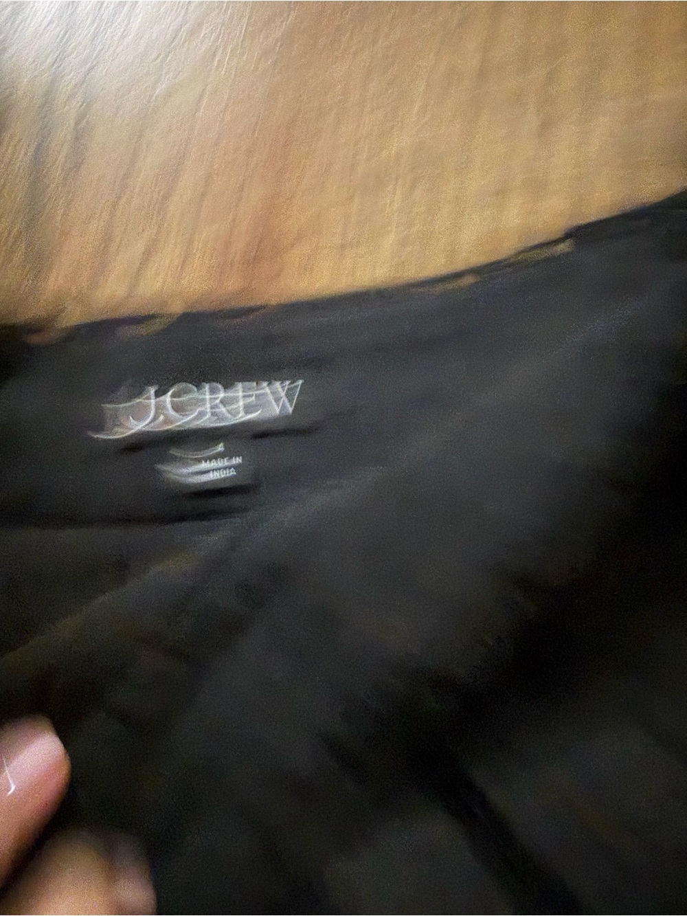 J. Crew Black Gathered Mini Skirt - Picture 2 of 2